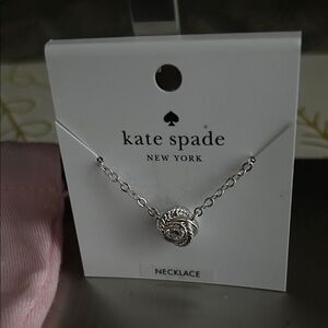 Kate Spade Silver Swirl Necklace